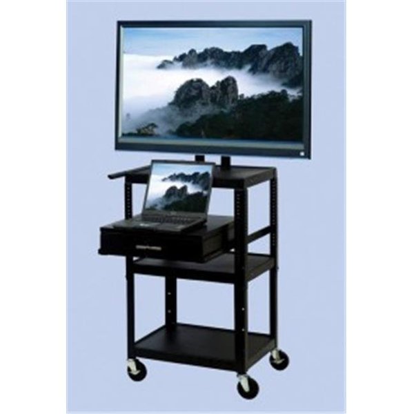 Vti Manufacturing VTI Manufacturing FPC4226E Adjustable cart for up to 32 in. flat panel TV w pull out shelf FPC4226E